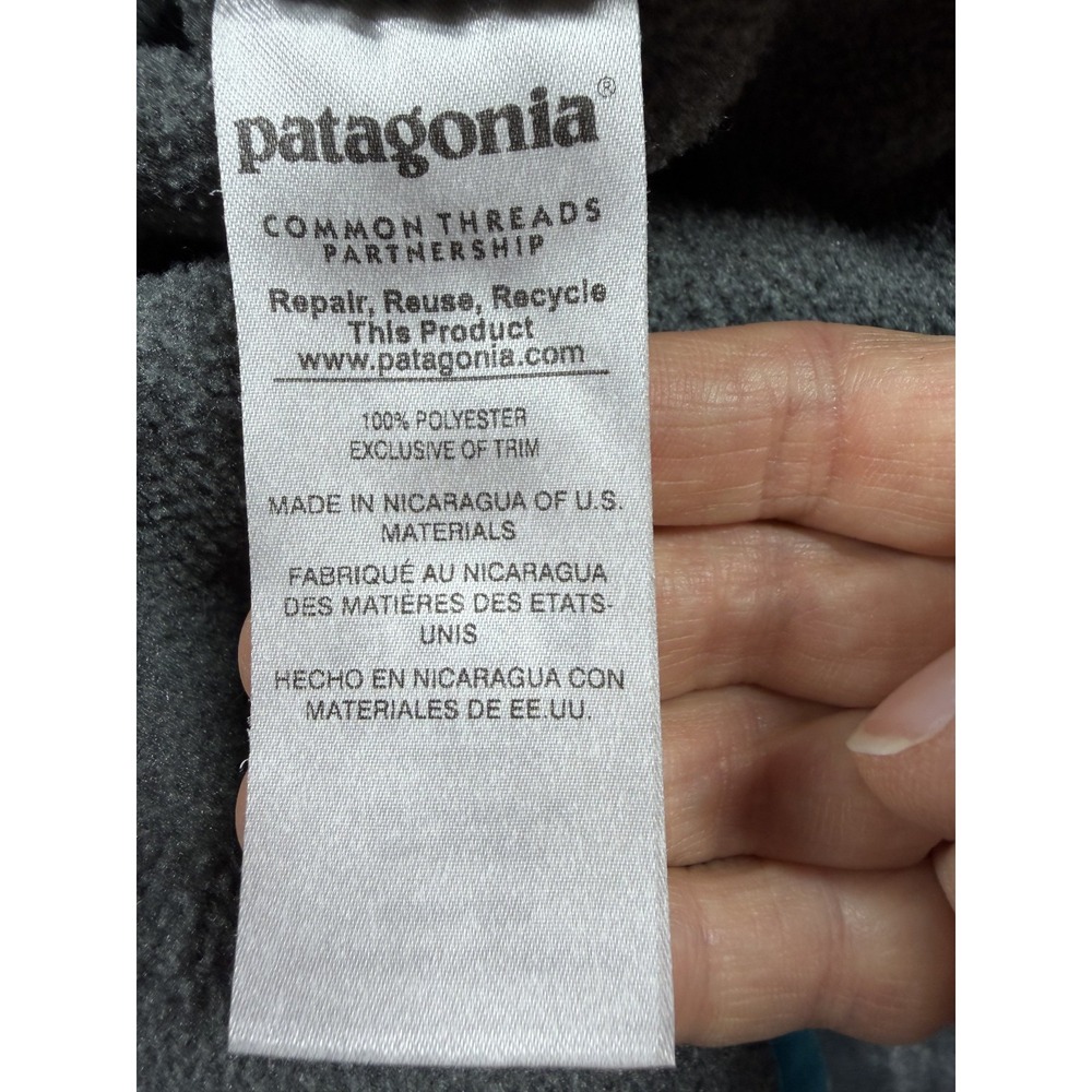 Patagonia Synchilla Snap-T Fleece M Gray Turquoise - Picture 8 of 10